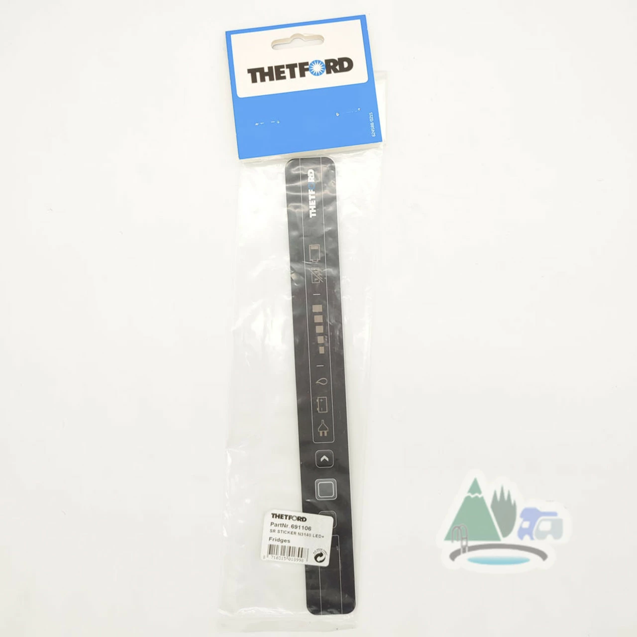 Thetford Spare Fridge Overlay for N3140 Control Panel - 691106 2 Thetford Spare Fridge Overlay for N3140 Control Panel - 691106 - Image 2